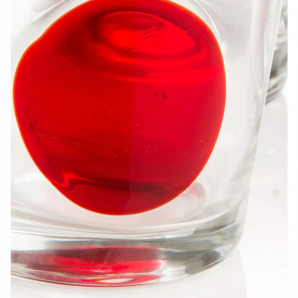 Abigails 8 Oz. 3.75 In. D X 4 In. H Clear Double Old-Fashioned With Red Dots (Set Of 4) - Image 2