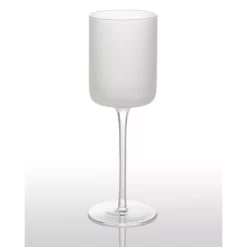 Abigails White Night Frosted Water Glass