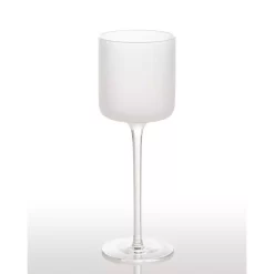 Abigails White Night Frosted Wine Glass