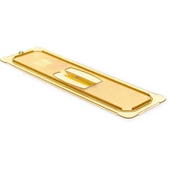 Carlisle StorPlus Flat Lid For 1/2 In. Size High-Heat Food Pan In Amber (Set Of 6)