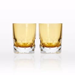 Rolf Glass Vienna 7 Oz. Amber Old-Fashioned (Set Of 2)