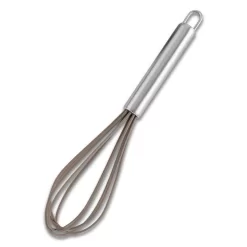 AMERCOOK Florina Stainless Steel Durable Silicone Whisk With Handle BPA Free, Heat Resistant, Dishwasher Safe
