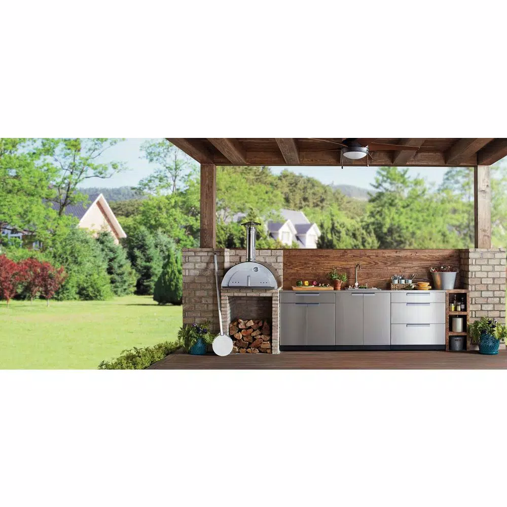 Artland Garden Terrace Flatware Caddy 13.75×5.x5.5, Water Hyacinth And 3 Galvanized Cups - Image 3