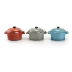 Crock-Pot Pembury 4-Piece 9.6 Oz. Assorted Colors Casserole (Set Of 3)