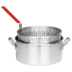 Bayou Classic 10 Qt. Aluminum Fry Pot With Basket