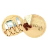 Cathy’s Concepts “Cravings” 8 In. Wood Gourmet 5-Piece Cheese Board Set
