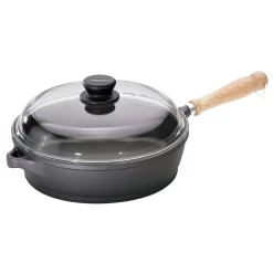 Berndes Tradition 2.5 Qt. Cast Aluminum Nonstick Saute Pan In Gray With Glass Lid