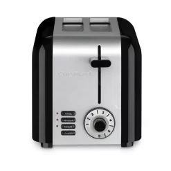 Cuisinart Compact 2-Slice Black And Stainless Steel Wide Slot Toaster
