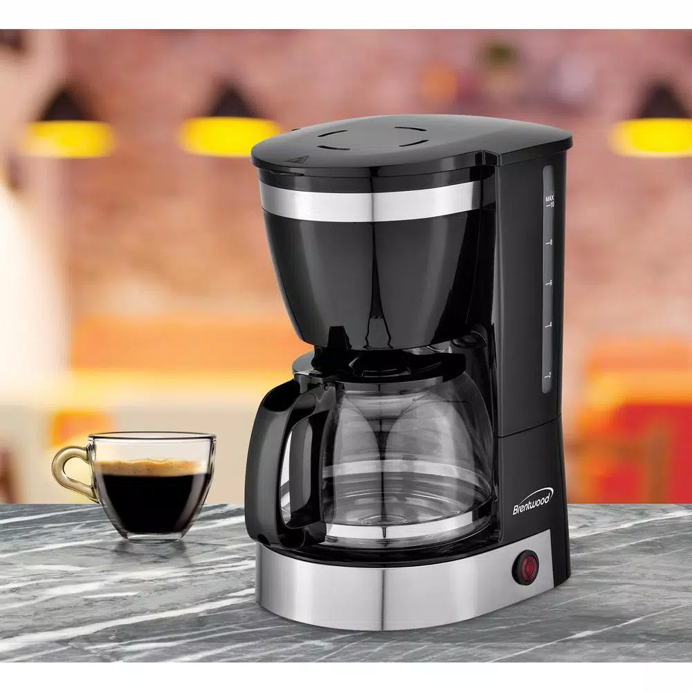 Brentwood Appliances 10-Cup Black Coffee Maker - Image 8