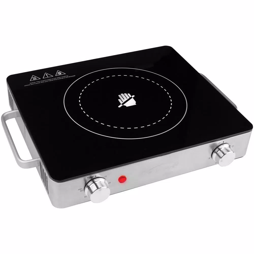 Brentwood Appliances Single Burner 28 In. Black Infrared Electric Burner