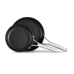 Calphalon Premier 2-Piece Hard-Anodized Aluminum Nonstick Frying Pan Set In Black