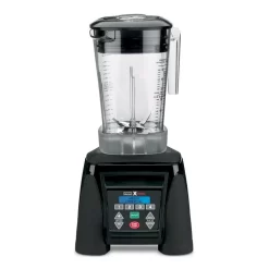 Waring Commercial Xtreme 48 Oz. 10-Speed Clear Blender Black With 3.5 HP Blender, LCD Display And Programmable