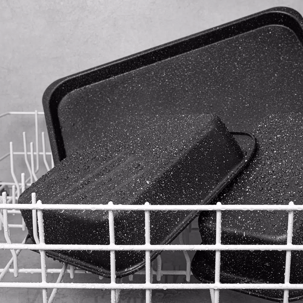 GRANITESTONE Stack Master 6-Piece Mineral And Diamond Infused Non-Stick Space Saving Stackable Bakeware Set - Image 5