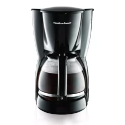 Hamilton Beach 12-Cup Black Drip Coffee Maker With Glass Carafe