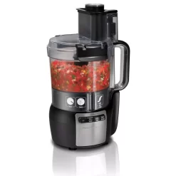 Hamilton Beach Stack And Snap 10-Cup 3-Speed Black Food Processor