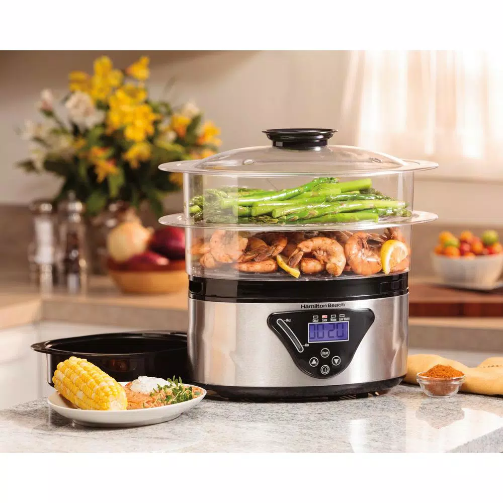 Hamilton Beach 22-Cup Black Rice Cooker - Image 8