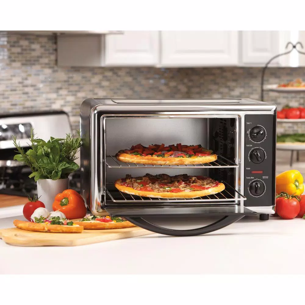 Hamilton Beach 1500-Watt 12-Slice Black Countertop Toaster Oven With Convection And Rotisserie - Image 3