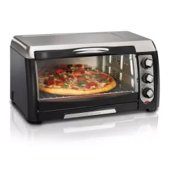 Hamilton Beach 6 Slice Easy Clean Black Toaster Oven With Convection