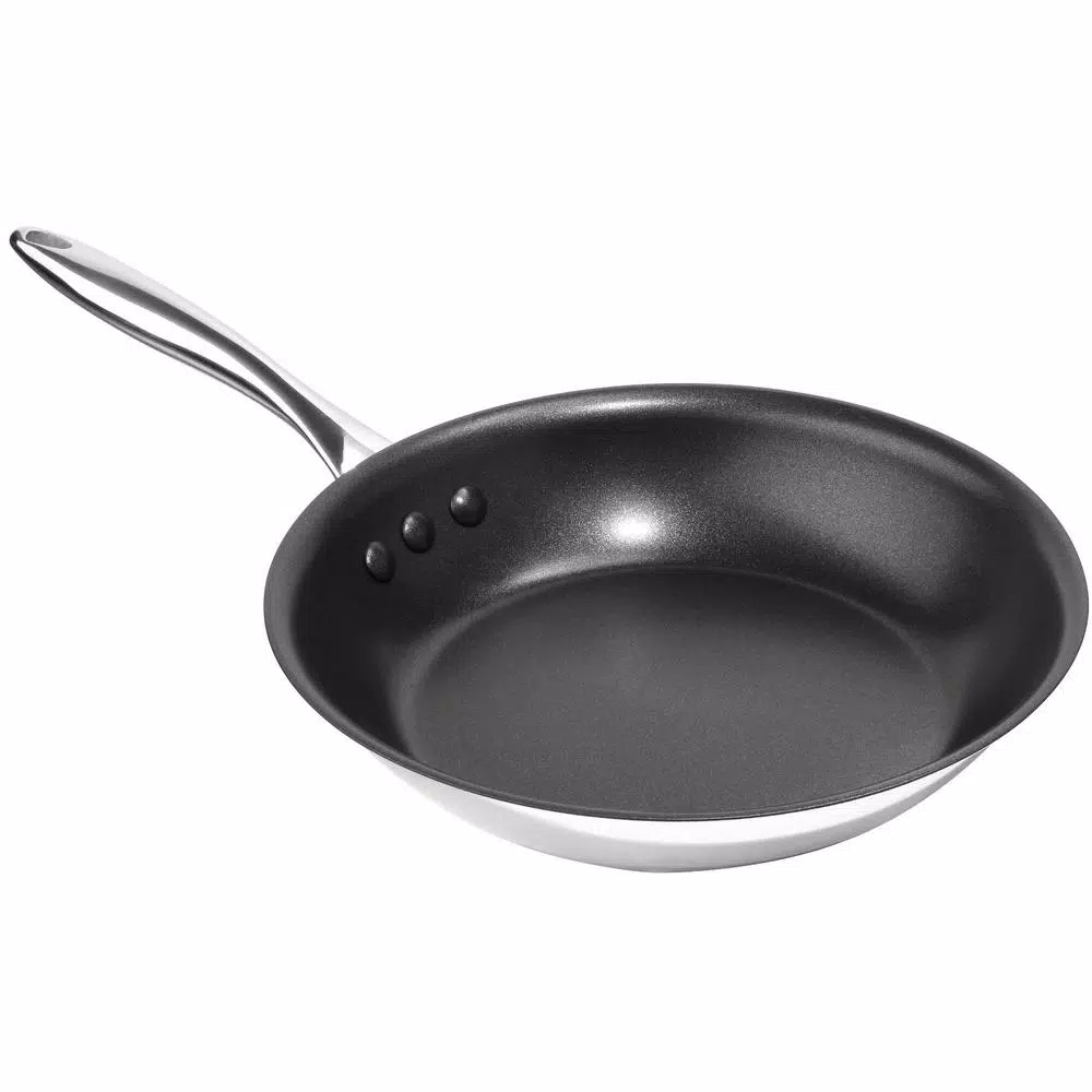 Ozeri Earth Pan ETERNA 8 In. Stainless Steel Nonstick Frying Pan In Black Interior - Image 3