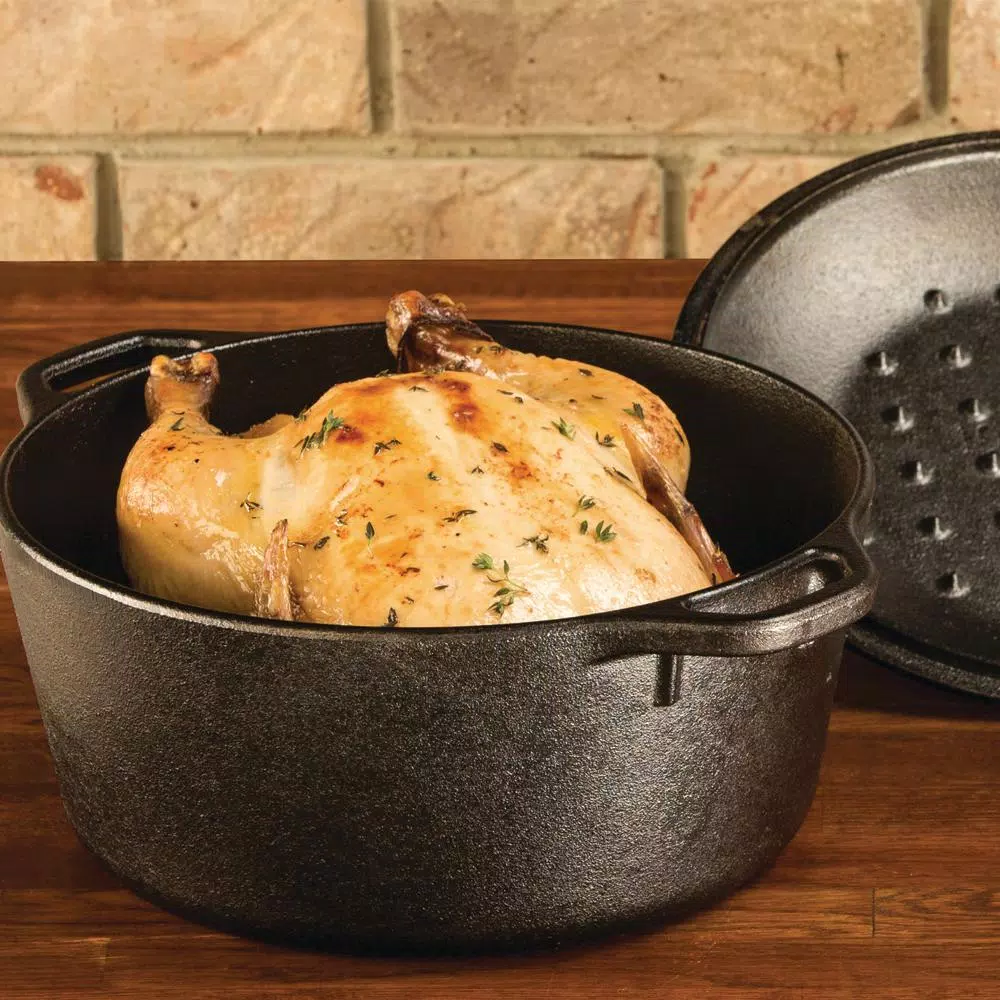 Lodge 5 Qt. Cast Iron Dutch Oven With Lid - Image 3