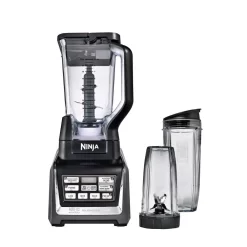 NINJA Nutri Auto-iQ 72 Oz. 5-Speed Black Blender With Travel Cups