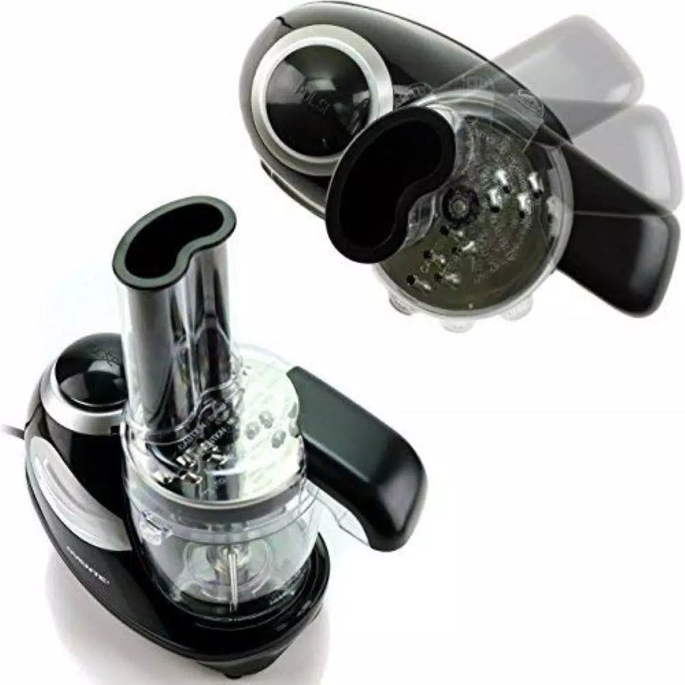 Ovente 1.5-Cup Single Speed Black Mini Food Processor Chopping Blade, Mixer, Shredding/Slicing Disc - Image 6