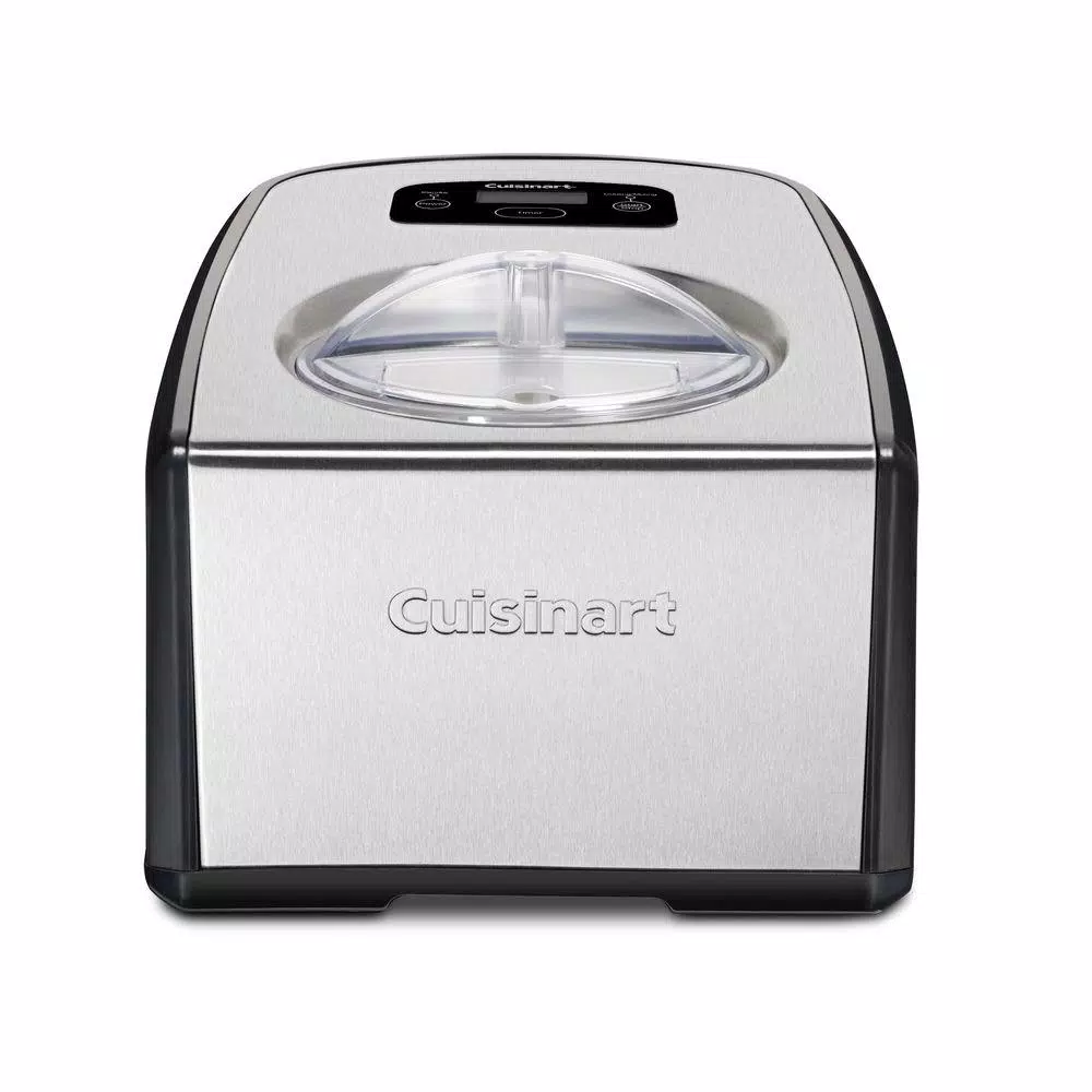 Cuisinart 1.5 Qt. Black And Silver Ice Cream Maker With Touchpad Controls