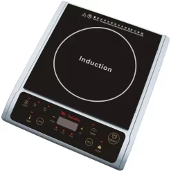 SPT Single Burner 7.25 In. Black And Silver Induction Hot Plate