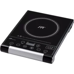 SPT Single Burner 15 In. Black Radiant Hot Plate With Temperature Control
