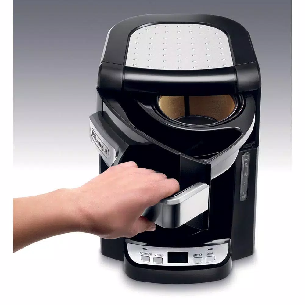 DeLonghi 10-Cup Black Stainless Steel Drip Coffee Maker With Thermal Carafe - Image 2