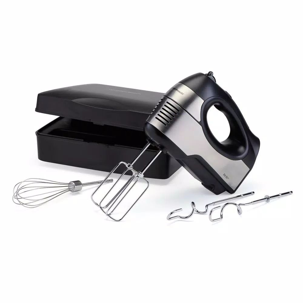 Hamilton Beach 6-Speed Black Stainless Steel Hand Mixer With QuickBurst - Image 4