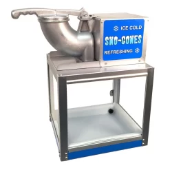 Paragon Simply-A-Blast 8000 Oz. Blue Stainless Steel Countertop Snow Cone Machine