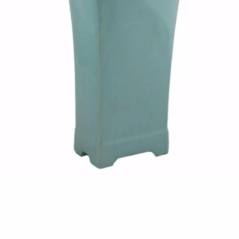 Benjara Blue Ceramic Jar - Image 4