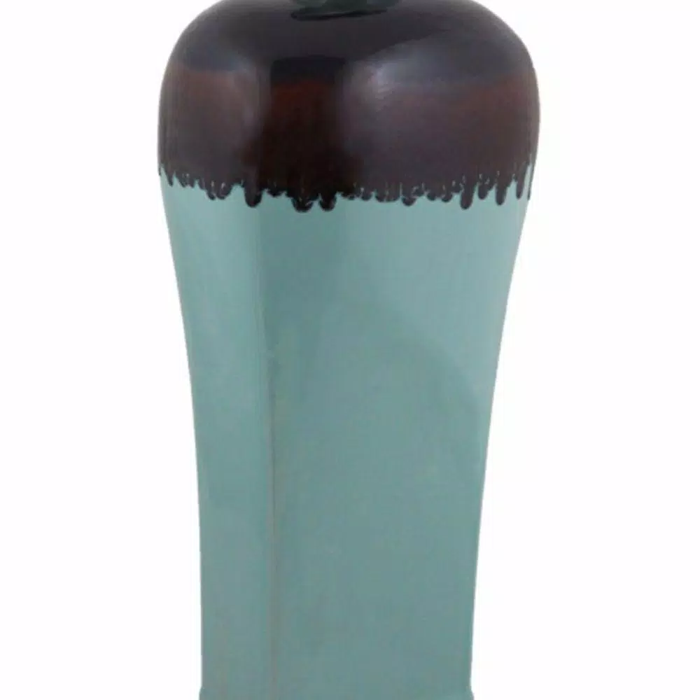 Benjara Blue Ceramic Jar - Image 3