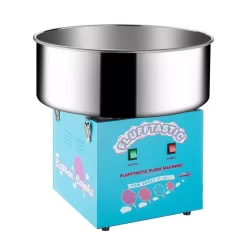 Great Northern Flufftastic Blue Countertop Cotton Candy Machine With Sugar Scoop