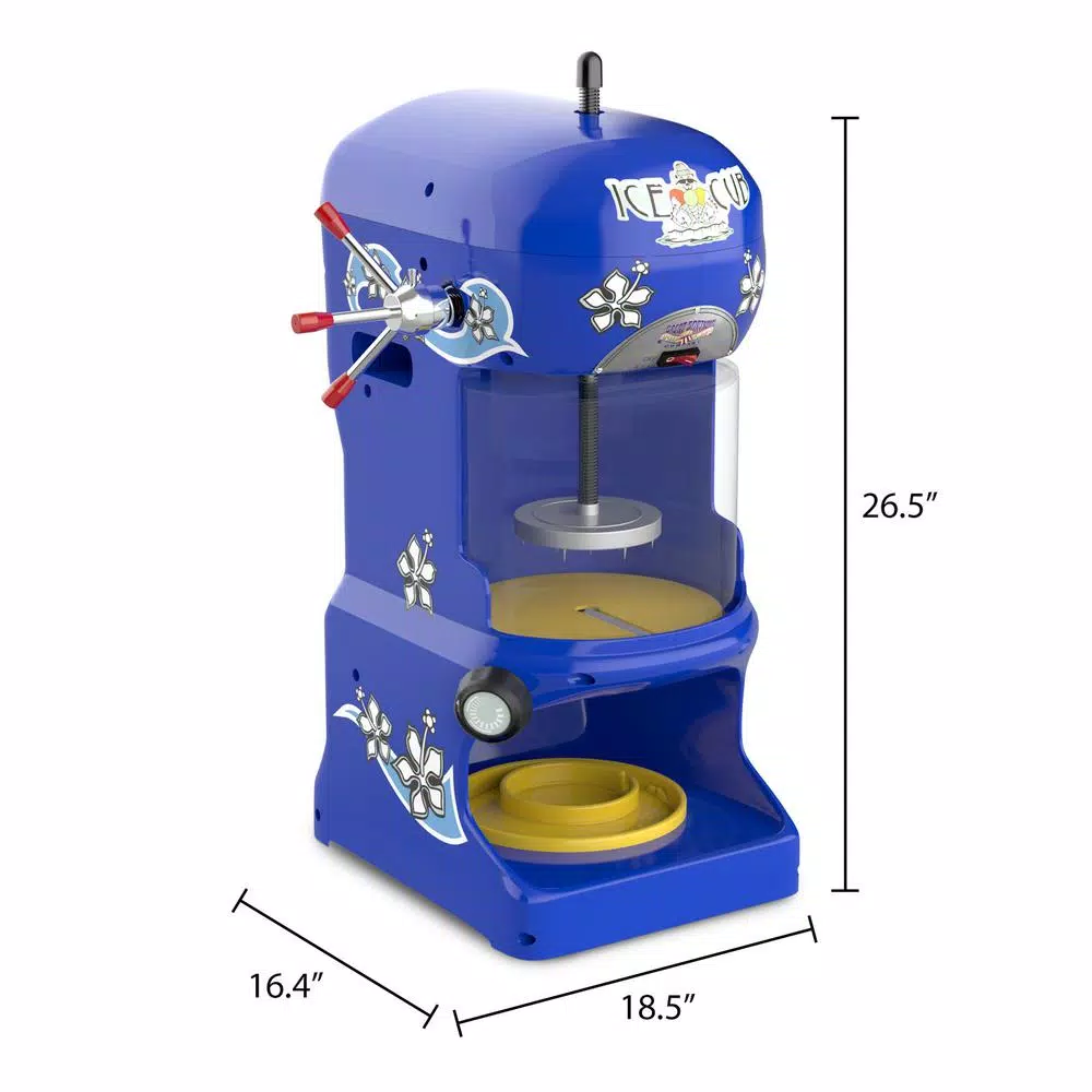 Great Northern 24 Oz. In Blue Ice Cub Shaved Ice Machine - Image 2