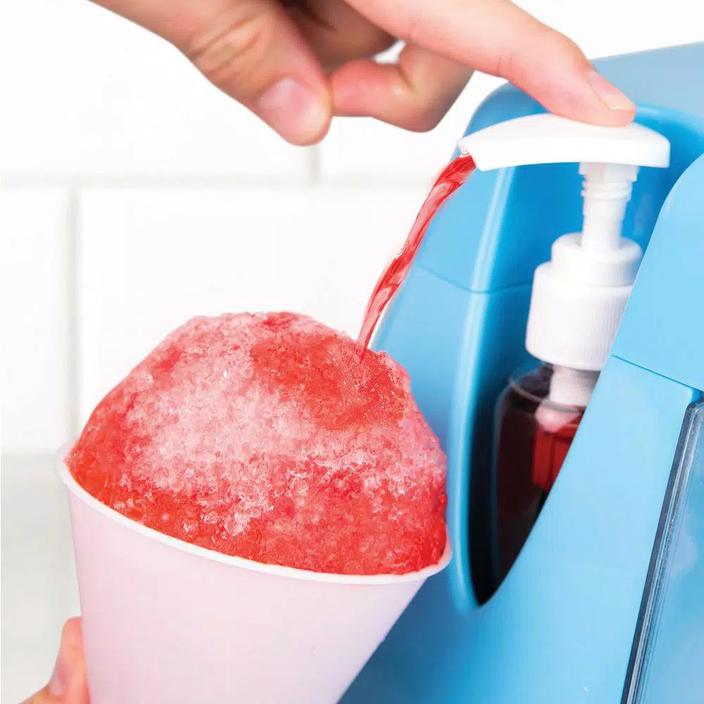 Nostalgia 240 Oz. Blue Countertop Snow Cone Machine - Image 4
