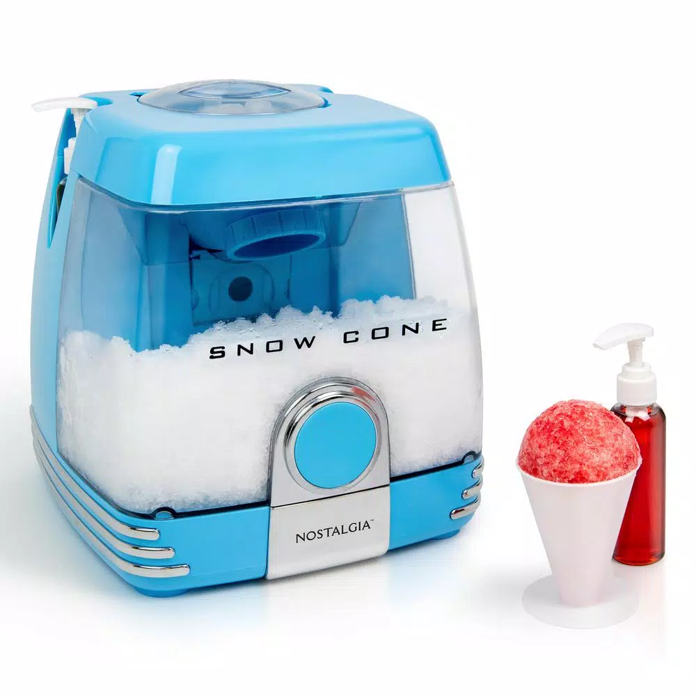Nostalgia 240 Oz. Blue Countertop Snow Cone Machine - Image 2