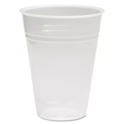 Boardwalk 9 Oz. PolypropyleneTranslucent Plastic Cold Cups (100/Bag, 25 Bags/Carton)