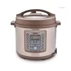 AROMA 4 Qt. Brown Electric Multi-Cooker With Aluminum Pot