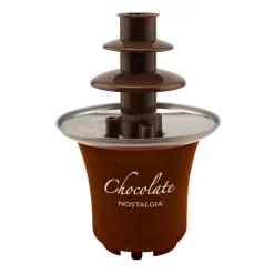 Nostalgia 3-Tier 0.5 Lbs. Brown Chocolate Fondue Fountain