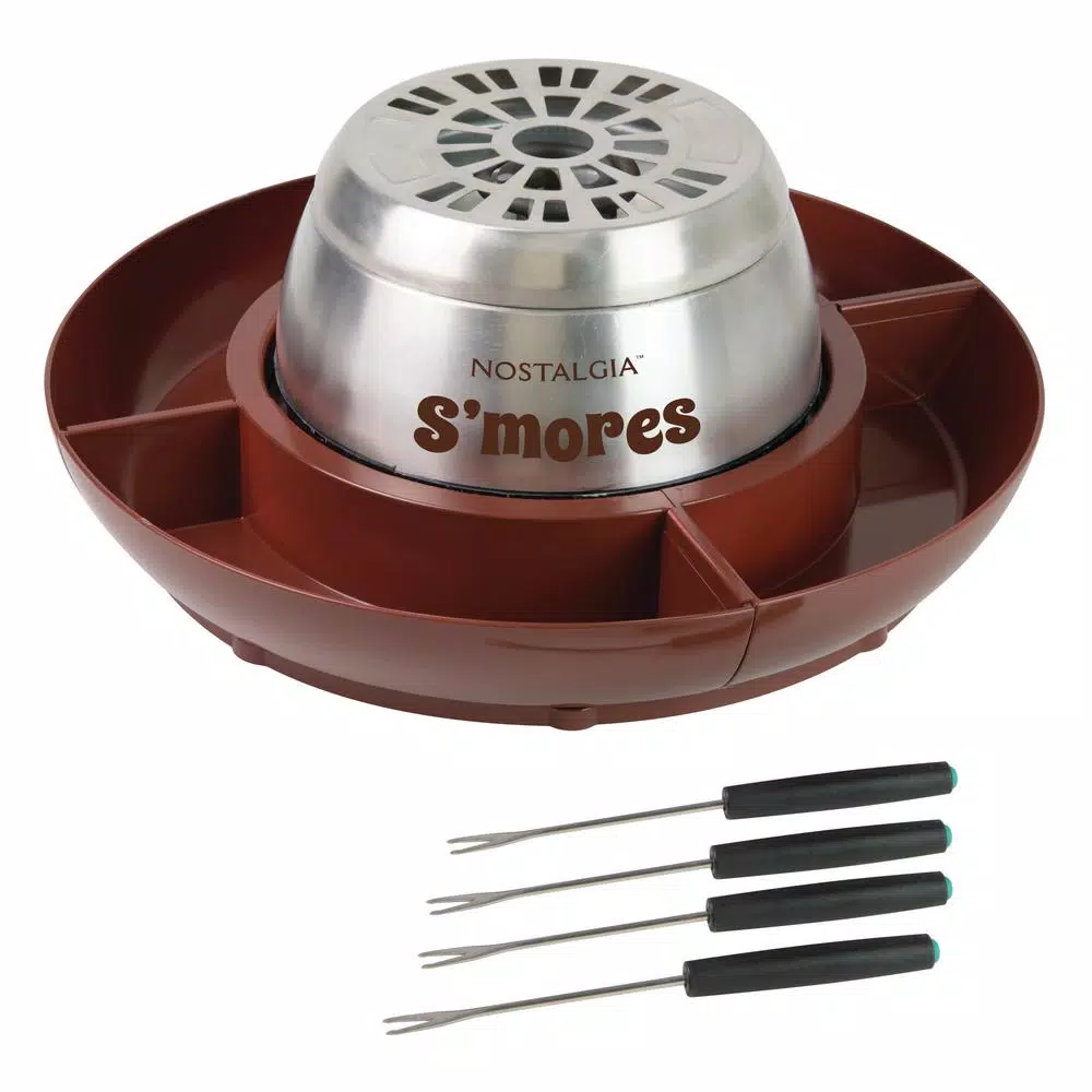 Nostalgia Brown Stainless Steel Electric S’mores Maker