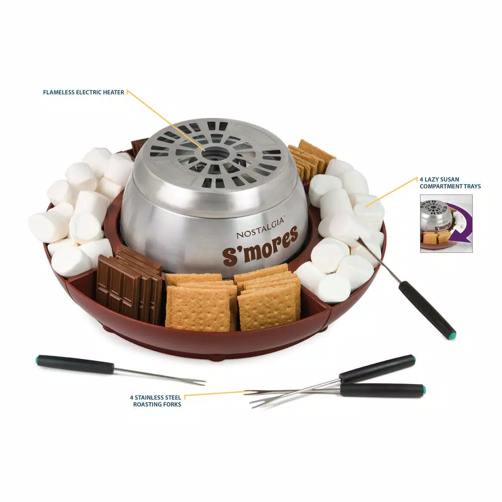 Nostalgia Brown Stainless Steel Electric S’mores Maker - Image 7