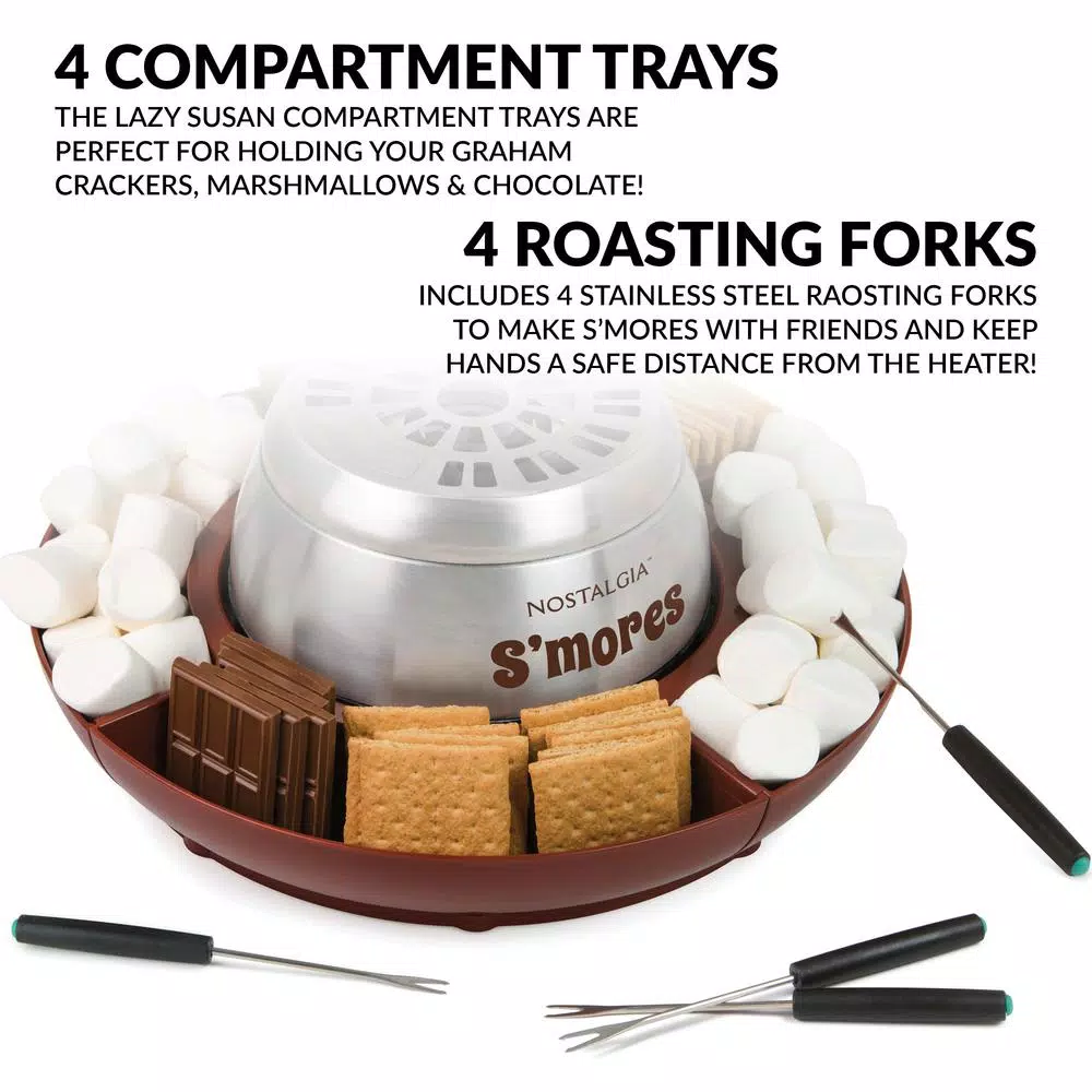 Nostalgia Brown Stainless Steel Electric S’mores Maker - Image 6