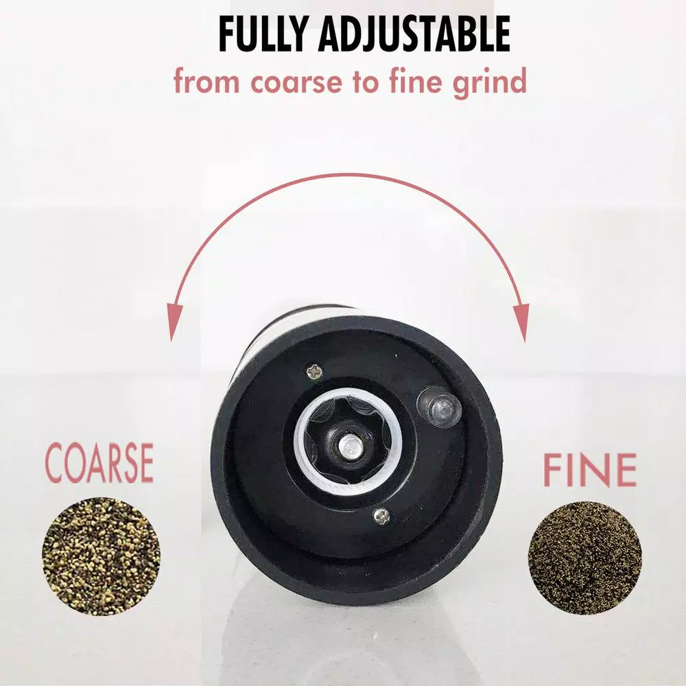 ITouchless Brushed Stainless Steel Salt & Pepper Mill - Image 4