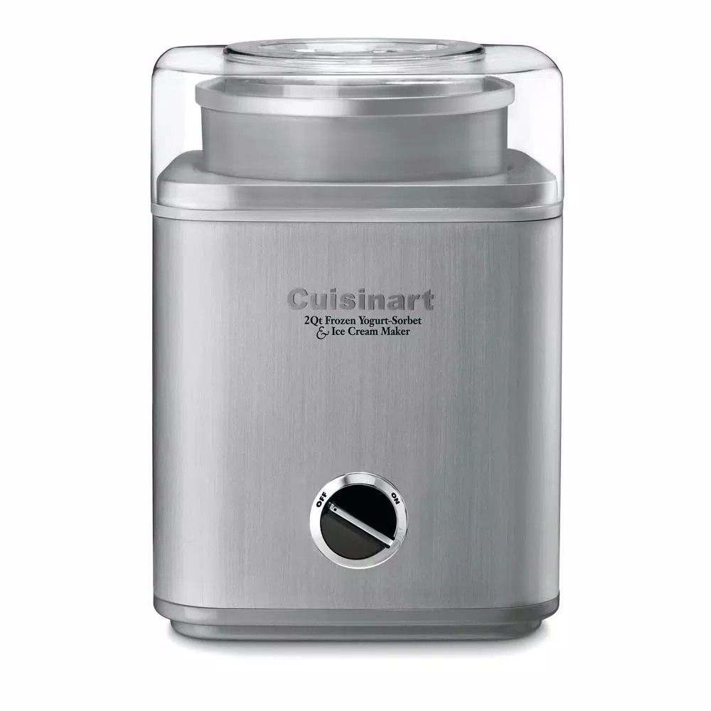 Cuisinart Pure Indulgence 2 Qt. Brushed Chrome Frozen Yogurt, Sorbet And Ice Cream Maker