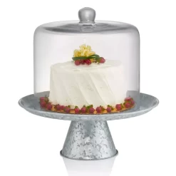 Artland 8 In. Dia Cake Dome With Galvanized Stand 10 In. High