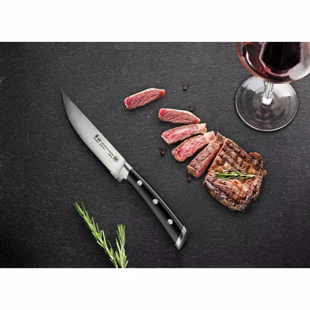 Cangshan S Series 5 In. Blade German Steel Forged Steak Knife Set (4-Piece) - Image 5