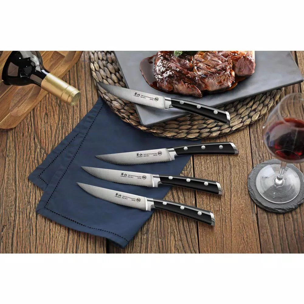 Cangshan S Series 5 In. Blade German Steel Forged Steak Knife Set (4-Piece) - Image 6