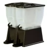 Carlisle 3 Gal. Double Economy Reservoir And Trim Polypropylene Black Beverage Dispenser